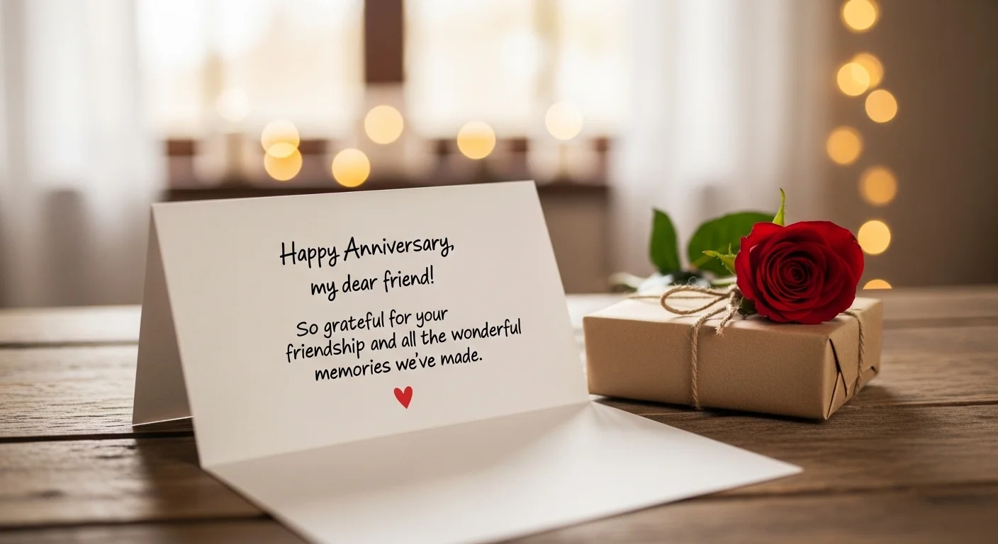 Happy Anniversary Message to a Friend