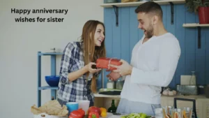 Happy anniversary wishes for sister