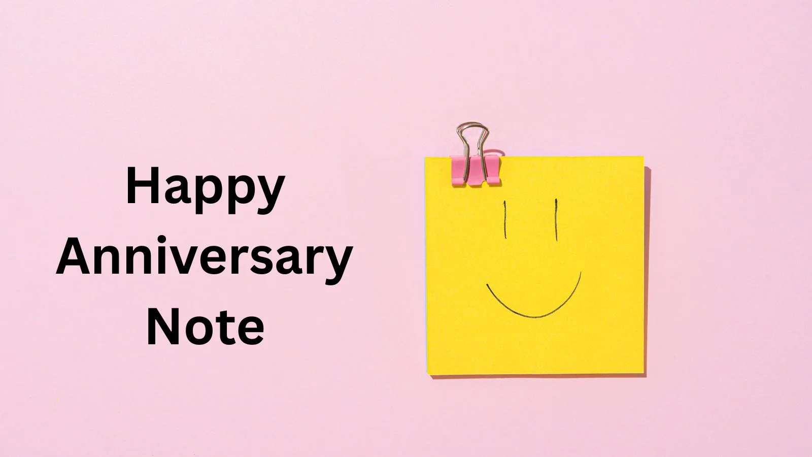 Happy Anniversary Note